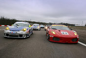 74  Ebimotors ITA - Emmanuel Collard, FRA - Luca Riccitelli, ITA - Porsche 996 GT3 RSR & 58  AF Corse ITA, Mika Salo, FIN - Rui Aguas, POR - Matteo Bobbi, ITA - Ferrari 430 GT2