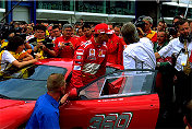  Michael Schumacher entering the new 360 Modena Challenge