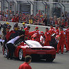 Michael Schumacher presenting "Enzo"