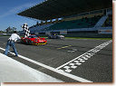 Fabio Babini, Ferrari 575 GTC crosses finishing line to win