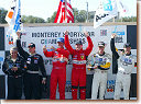 Podium GTS class - Thomas Enge Peter Kox for Prodrive Ferrari