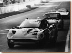 Le Mans 24h 1964: The 250GTO �64 s/n 5571GT was entered by N.A.R.T. for Huges and Rosinski. Unfortunately, the transmission broke and the beautiful car was out of the race in the 9th hour