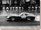 N&uuml;rburgring 1000 km 1962: It looks like a 250GTO, but the car that finished 2nd overall was entered in the prototype category. The Ferrari 3765GT was powered by a 4-Litre Testa Rossa engine and driven by Mairesse/ Parkes