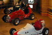 front to rear - 1959  Midget, Offy Midget and Sumar Special dirt racer