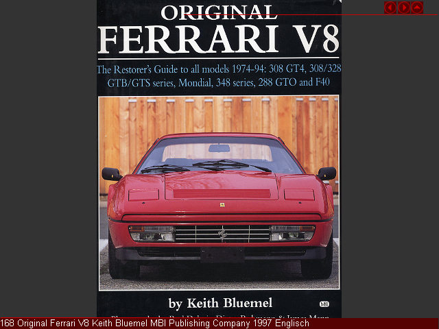 168 Original Ferrari V8 Keith Bluemel MBI Publishing Company 1997 Englisch