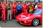 Michael Schumacher presenting the 360 Modena Challenge