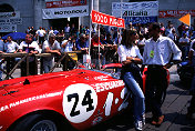 Ferrari 375 MM PF Spyder during the '98 Mille Miglia scruteneering