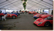 Tent with historic cars