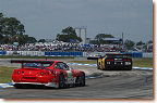 The factory 575 GTC s/n 2214 can not compete with the Corvettes both cars 4 seconds per lap of the pace