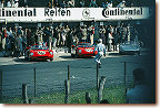 Nürburgring 1000 km 1963Confusion at the start but later, in the race fortune turned to the Scuderia Ferrari: The 250P No. 110 won with Surtees/ Mairesse, meanwhile No. 111, retired. Scarfiotti - co-driver was Michael Parkes - crashed at Aremberg. The cars were probably s/n 0812 (# 110) and s/n 0814 (# 111)