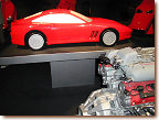 550 Maranello scale model over 550 engine