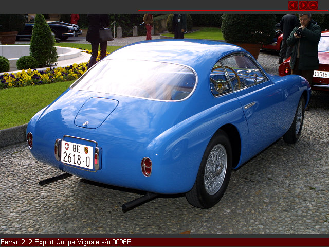 Ferrari 212 Export Coupé Vignale s/n 0096E