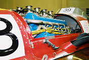 Race boat with powered by a Maserati 450S engine