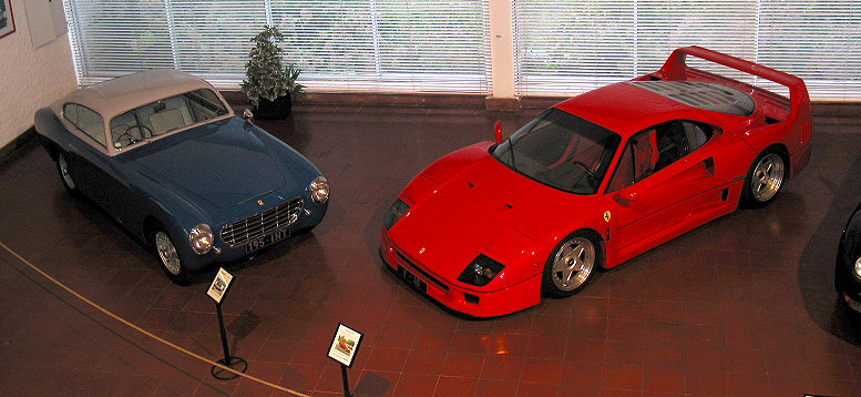 Ferrari 195 Inter Vignale Coupe s/n 0103S and F40 s/n 85251