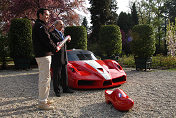 Italian Ambassador ZE Gaetono Cortese with the Ferrari 60 Relay Baton and dutch wooden shoe ...