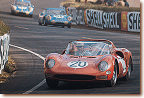 Le Mans 24 h 1965: The works-330 P2 s/n 0836 of Jean Guichet and Mike Parkes retired