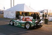 Morning of the race, the Doyle-Risi 333 SP s/n 017 on its way to the starting grid.