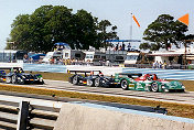 The first lap sees Pirro and Alboreto in their Audi R8Rs hot on the tail of the Doyle-Risi Ferrari 333 SP s/n 017.