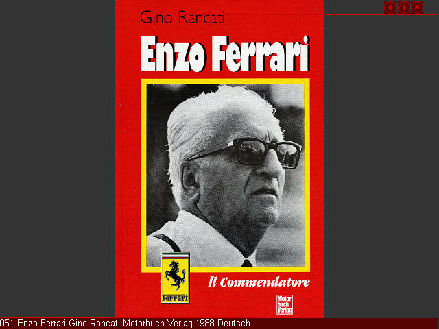 051 Enzo Ferrari Gino Rancati Motorbuch Verlag 1988 Deutsch