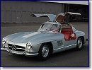 For 885.000 Euros you can own this 300 SL �Gullwing� coup&eacute; #198 0435500189 it is the 3rd out of 29 aluminium-bodied cars built in 1955