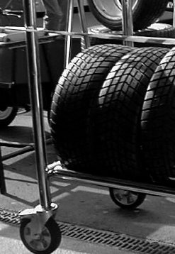 Steafan and his friend Cian probably dreaming about the day they can race