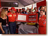 Michael Schumacher drives 100th GP for Ferrari