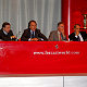 Gullwing doors of the Enzo Ferrari opened width, Luca di Montezemolo, Piero Ferrari and Jean Todt