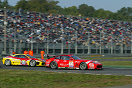 Fabrizio Gollin, Ferrari 550 Maranello in front of a good crowd at Monza