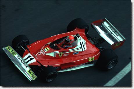 Formula 1 Monaco 1977 - Niki Lauda drives the 312T2 s/n 030 to 2nd place. 