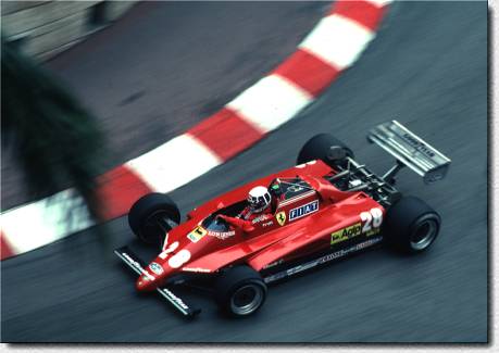 Formula 1 Monaco 1982 - Didier Pironi finished 2nd with the 126C2 s/n 059 which was the only Ferrari entry in the race.