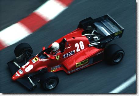 Formula 1 Monaco 1983 - Ren� Arnoux hit a barrier with the 126C2B s/n 064 and retired. 