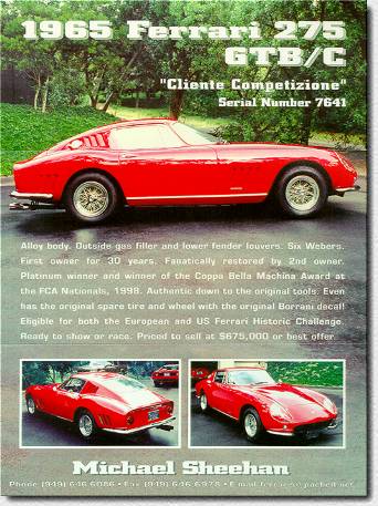 275 GTB Competizione s/n 7641