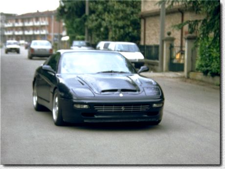 Prototype for 456 M GT entering the Pista di Fiorano
