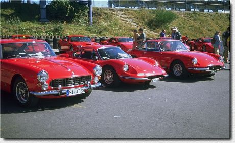 250 GTE s/n 4515GT, Dino 246 GT s/n 00778, 330 GTC s/n 9555