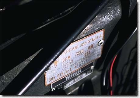 365 GTB/4 Daytona Competizione Series III s/n 16343