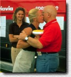 Prize giving - Leslie Davies receiving the trophee from Dottore Tazzioli Dijon.103