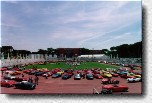 Stadio dei Marmi filled with Ferraris
