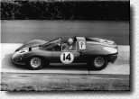 N�rburgring 1000 km 1966: The little Dino 206S s/n 006 of David Piper and Dick Attwood retired due to gearbox problems. 