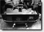 Targa Florio 1967: No luck for Nino Vaccarella: He crashed the 330P4 s/n 0846 in the race on his homeground. He had shared the car with Ludovico Scarfiotti. In the backgound 0848 carrying start number 220.