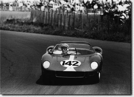 N�rburgring 1000 km 1964: The 275P s/n 0818 of Maranello Concessionaires was driven by Graham Hill and Innes Ireland. The British Team was disqualified. 