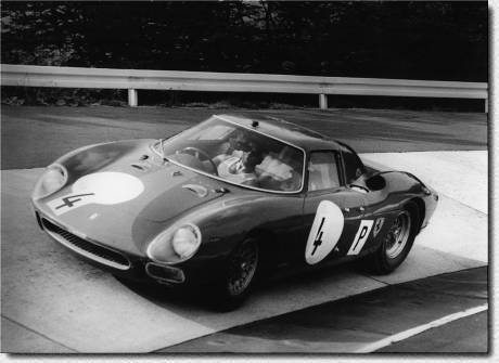 N�rburgring 1000 km 1966: The 250LM s/n 6119 was driven by the Swiss Team de Siebenthal/Heredia de Bandeira .