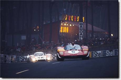 Le Mans 24 h 1970: Jackie Ickx crashed with the 512S s/n 1038 his team mate was Peter Schetty.