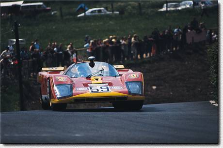 N�rburgring 1000 km 1971: The 512M s/n 1018 of Gelo Racing, finished 9th together with Loos/Pesch.