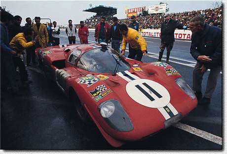 Le Mans 24 h 1970: N.A.R.T. entered the 512S s/n 1014 for Posey and Buckman. The 4th place of the American car was the best Ferrari finish in that race. 