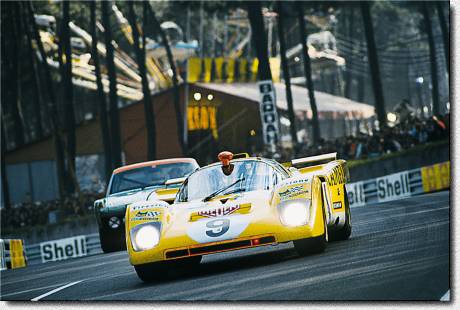 Le Mans 24 h 1971: Ecurie Francorchamps entered the 512M s/n 1030 for de Fierland/ de Cadenet. The Belgian Ferrari retired after lying in 7th place. 