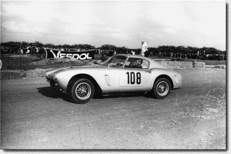 Airfield Schleissheim 1962: The German race ace Peter N�cker (1963 European Touring Car Champion) won with his 250GT SWB s/n 1917GT. 