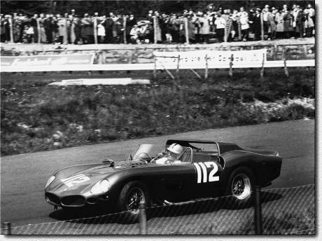 N�rburgring 1000 km 1963: The blue TR 61 s/n 0792 was entered by Scuderia Serenissima. Carlos Maria Abate and Umberto Maglioli finished 3rd.