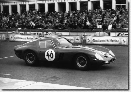 N�rburgring 1000 km 1963: 1st GT and 2nd overall was an excellent result for the 250GTO s/n 3943GT of Jean Guichet and Pierre Noblet.