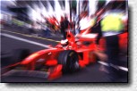 Michael Schumacher's F300 s/n 187 in the pit lane 