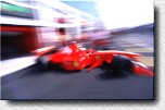 The F300 in the pit lane